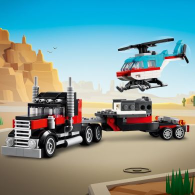 Конструктор Бортова вантажівка з гелікоптером LEGO Creator 31146