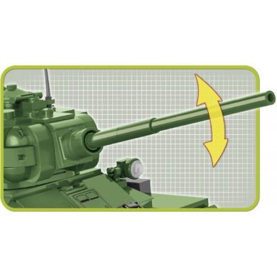 Конструктор Друга Світова Війна Танк Т-34/85 668 деталей COBI COBI-2542