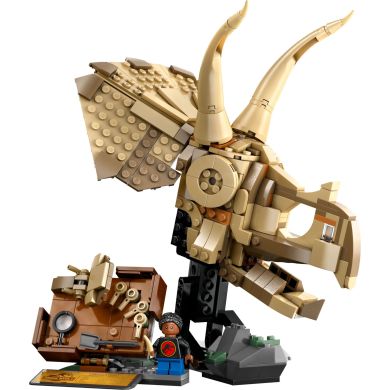 Конструктор Окаменелости динозавров: череп трицератопса LEGO Jurassic World 76969