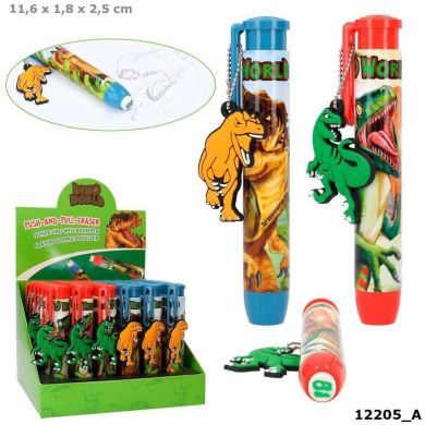 Ластик у формі ручки Dino World 0412205