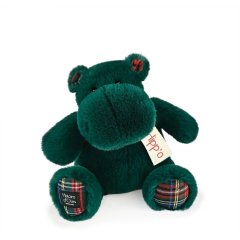 Мягкая игрушка DouDou Бегемот темно-зеленый 25 см, HO3200
