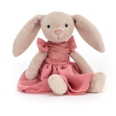 Мягкая игрушка Jellycat (Джелликэт) Кролик в вечернем наряде Лотти Банни 27 см LOT3BP