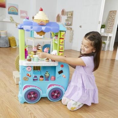 Набор для творчества с пластилином Мега набор: машинка с мороженым Play-Doh F1039