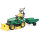 Набір іграшковий садовий трактор John Deere з причіпом та фігуркою садівника Bruder 62104