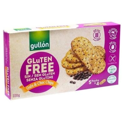 Печенье овсяное GULLON без глютена Desayuno Choc-chips 220г 8410376061772