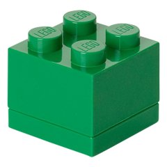 Чотирьохточковий темно-зелений міні-бокс для зберігання Х4 Lego 40111734