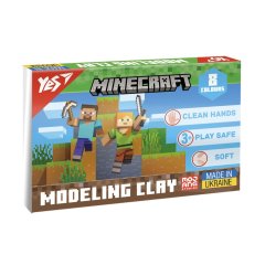 Пластилін Yes, 8 кольорів, 160г Minecraft 540656