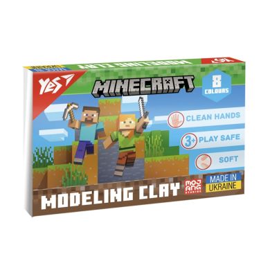 Пластилін Yes, 8 кольорів, 160г Minecraft 540656