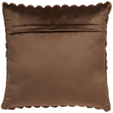 Подушка 45x45 см VAJEN, оксамит, темно-коричнева Light&Living 6869283