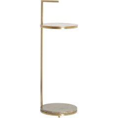 Приставний столик &Oslash;26x76 см LEDA травертин коричневий+бронза Light&Living 8057783
