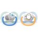 Пустышка Avent ортодонтична Ultra Air Animal для мальчиков 0-6 месяцев, 2 шт SCF080/05