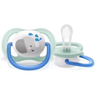 Пустышка Avent ортодонтична Ultra Air Animal для мальчиков 0-6 месяцев, 2 шт SCF080/05