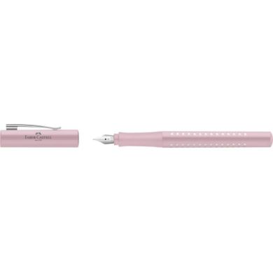 Ручка перова Faber-Castell Sparkle Rose, колір корпусу рожевий, перо М (0,7 мм), 140875