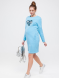 Платье для беременных Yula mama XS Голубой Milano