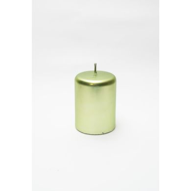 Свічка циліндрична 100x70 Зелена матова Candele Firenze PL100070T67C 8026159040201