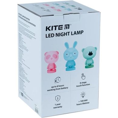 Світильник-нічник LED з акумулятором Panda, білий Kite K24-490-3-1, Білий