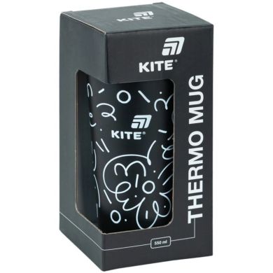 Термокружка 550 мл, чорна K25-1226-1