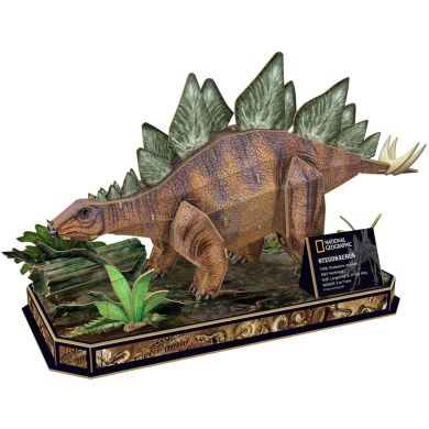 Тривимірна головоломка-конструктор National Geographic Dino Стегозавр Cubic Fun DS1054h