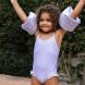 Цілісний купальник Леопард Ліловий 98/104 Swim Essentials 2023SE617