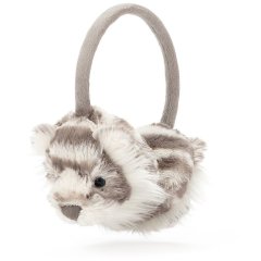 Зимові навушники Сніжний Тигр Jellycat (Джеллі кет) SAC3EM, Сірий