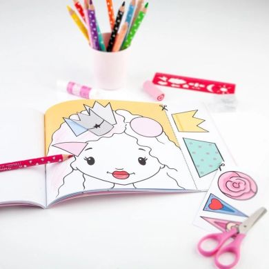 Альбом для розфарбовування та виробів з паперу Princess Mimi 0412013