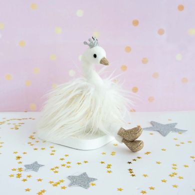 Брелок DouDou Лебідь білий 16 см HO2785