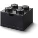 Четырехточечный черный контейнер выдвижной ящик Х4 Lego 40201733