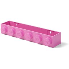 Декоративная полка для хранения книг розовая Lego 41121739