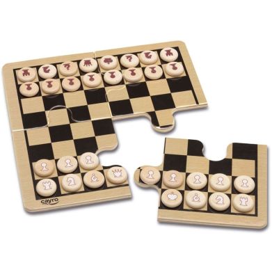 Дерев'яні шахи у металевій коробці (дорожній варіант) CAYRO 119