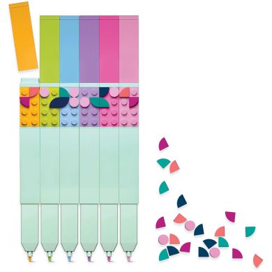 Фломастеры, 6шт + 40 деталей LEGO Dots 4010075-52797