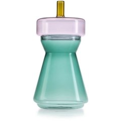 GLI SCACCHI JAR Банка рожево-зелена, h 33,5 см(скло) IVV 9230.1