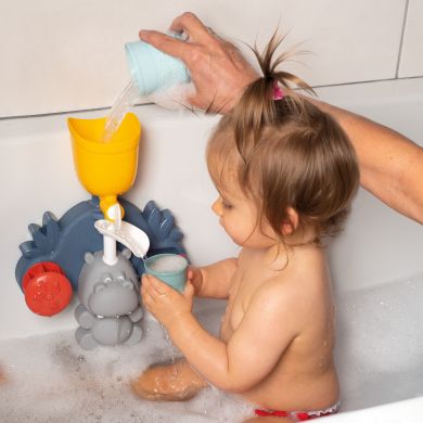 Іграшка для ванни Smoby Little Водяний млин. Бегемот, з аксесуарами, 12міс. + SMOBY 140405