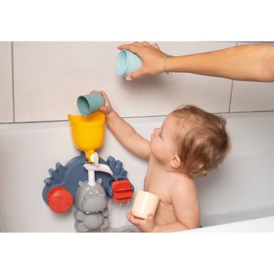 Іграшка для ванни Smoby Little Водяний млин. Бегемот, з аксесуарами, 12міс. + SMOBY 140405