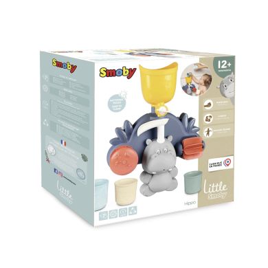 Іграшка для ванни Smoby Little Водяний млин. Бегемот, з аксесуарами, 12міс. + SMOBY 140405
