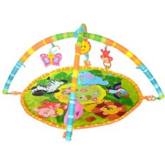 Килимок для немовляти 0827-NI WinFun круглий, дуга, підвіски-плюш(шарудить), кор.