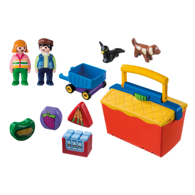 Конструктор Playmobil 1-2-3 На ринку 9123