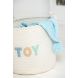 Кошик для іграшок COTTON WH/BL S (30x30x27см) J-LINE C61588