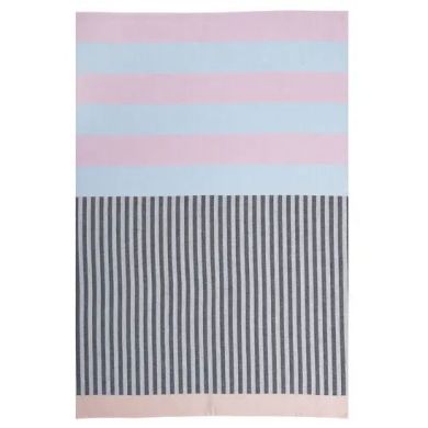 Кухонное полотенце в полоску: розово-голубовато-черное, MISS ETOIL 4969100