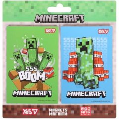 Магніти Yes Minecraft, 6х9 см, 2 шт YES 708552