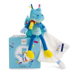 Мягкая игрушка Doudou Tropicool Крокодил с платком DC3286