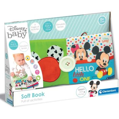 Мягкая игрушка-книга Clementoni Soft Book, серия Disney Baby Clementoni 17721