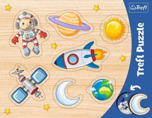Пазлы-вкладыши рамочные Trefl Puzzle Космос 7 элементов 31310