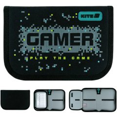 Пенал Kite 1 від., 1 відворот, без наповнення 621 Play the Game K26-621-8