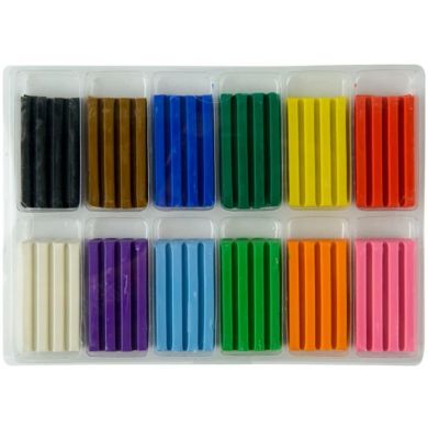 Пластилін восковий, 12 кольорів, 240 г. Kite Fantasy K22-1086-2