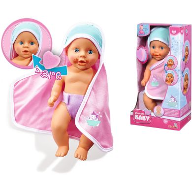 Пупс New Born Baby Купання з функцією зміни кольору, аксес., 30 см, 3+ Simba 5030006