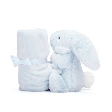 Пустушка Jellycat (Джеллі кет) Bashful Зайчик блакитна SOB444B, Блакитний