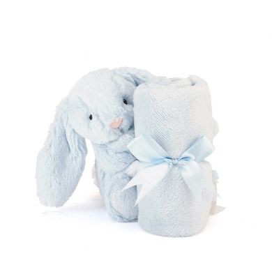 Пустушка Jellycat (Джеллі кет) Bashful Зайчик блакитна SOB444B, Блакитний