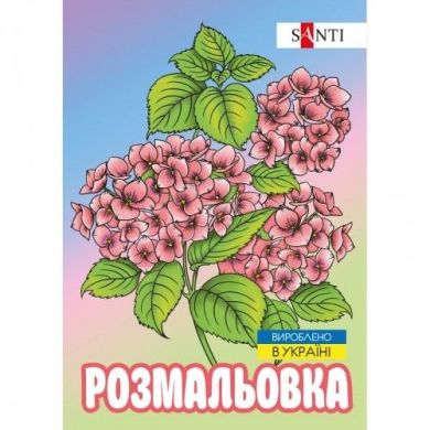 Раскраска антистресс Флористика, 12 страниц Santi 743058
