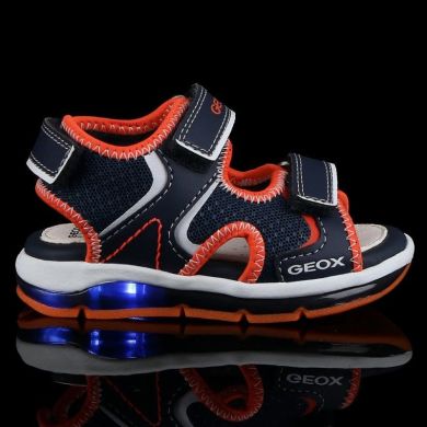 Сандалі на хлопчика ї Geox Todo синій з помаранчевим для хлопчик р. 20 B150GA-0BC14-C4074