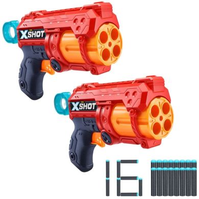 Скорострільний бластер EXCEL FURY 4 2 PK (3 банки, 16 патронів) Zuru 36329R